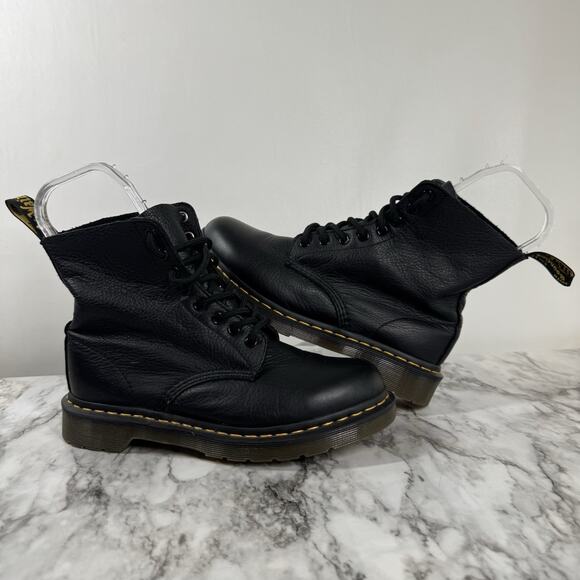 Dr. Martens Shoes - Dr Martens Docs 1460 Combat Boots Pascal Soft Leather Women’s US Size 8 Black